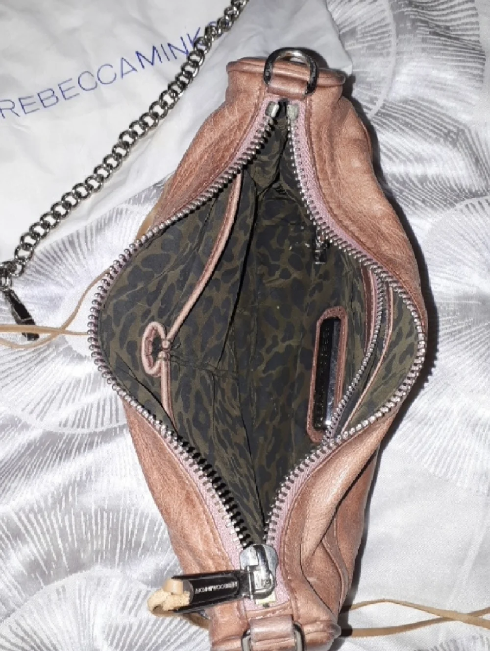 Rebecca Minkoff Cognac Leather MAC Crossbody with Silver Hardware - Picture 11 of 15